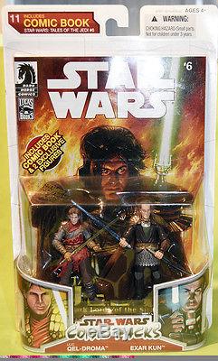 STAR WARS Comic Packs ULIC QEL DROMA EXAR KUN #11 Figures NEW 2009 Tales Jedi #6