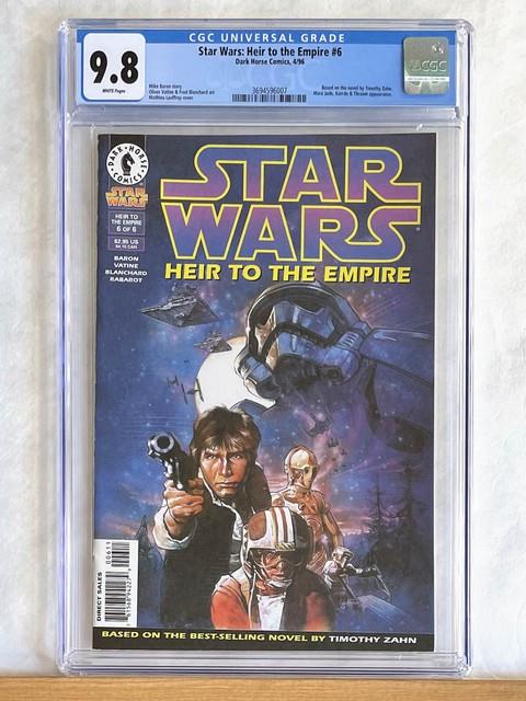 Star Wars Heir To The Empire #6 Cgc 9.8 Nm/mt 1996 Dark Horse, Thrawn App