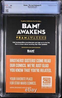 STAR WARS KANAN (2015 MARVEL) #1BAM! CGC 9.8 WithP? 1st App Of KANAN JARRUS + MORE