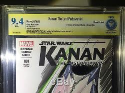 STAR WARS Kanan #1 CBCS 9.4 NM (like CGC SS), Ahsoka Sketch, Neal Adams