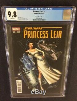 STAR WARS PRINCESS LEIA #1 Comic Book CGC 9.8 J. SCOTT CAMPBELL 150 RI Variant