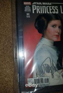 STAR WARS PRINCESS LEIA #1 SIGNED BY CARRIE FISHER Mrs. Solo CGC 9.4