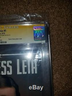 STAR WARS PRINCESS LEIA #1 SIGNED BY CARRIE FISHER Mrs. Solo CGC 9.4