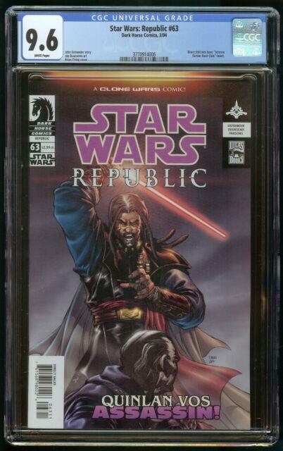 Star Wars Republic #63 (2004) Cgc 9.6 1st Appearance Darth Andeddu White Pages