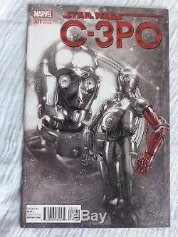 Star Wars Special C-3po #1 Harris Red Arm Spotlight Variant Cover 11000