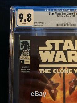 STAR WARS THE CLONE WARS #1 CGC 9.8 1st APPEARANCE OF AHOSKA TANO MANDALORIAN