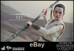 Star Wars The Force Awakens Rey 1/6 Scale Figure Hot Toys Sideshow Brand New
