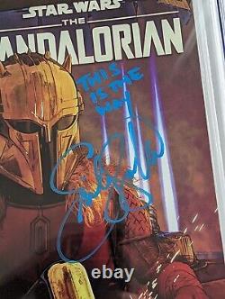 STAR WARS THE MANDALORIAN #3 CGC SS 9.8 MAYHEW VARIANT Signed by Emily Swallow