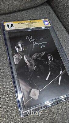 STAR WARS THE MANDALORIAN #5 CGC SS signed by Rosario Dawson B&W VIRGIN LTD. 700