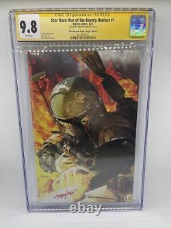 STAR WARS WAR OF THE BOUNTY HUNTERS #1 CGC 9.8 SS Mike Mayhew VIRGIN