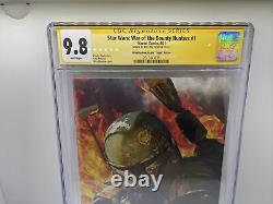 STAR WARS WAR OF THE BOUNTY HUNTERS #1 CGC 9.8 SS Mike Mayhew VIRGIN