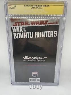STAR WARS WAR OF THE BOUNTY HUNTERS #1 CGC 9.8 SS Mike Mayhew VIRGIN
