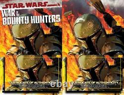 STAR WARS WAR OF THE BOUNTY HUNTERS #1 Mike Mayhew Studio Variant Cover A&B COA