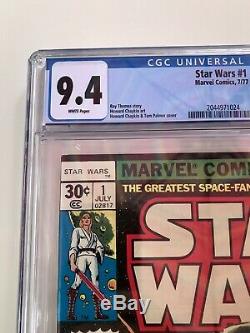 STAR WARS number 1 COMIC BOOK 1977 WHITE PAGES 9.4. Just Arrived From CGC