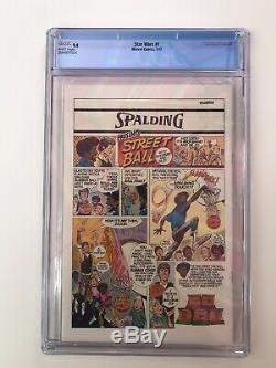 STAR WARS number 1 COMIC BOOK 1977 WHITE PAGES 9.4. Just Arrived From CGC