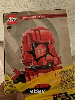 San Diego Comic-Con 2019 Exclusive LEGO Star Wars Red Sith Trooper Bust 77901 LE