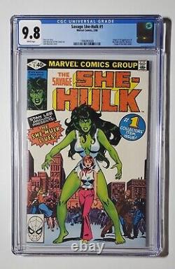 Savage She-Hulk #1 CGC 9.8 NM/MT Origin First Appearance 1980 WHITE PAGES WP