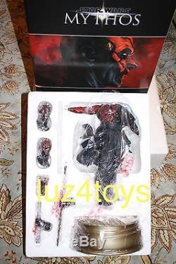 Sideshow Star Wars Darth Maul Mythos Statue Exclusive LMT to 2500 WithArt Print