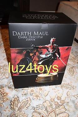 Sideshow Star Wars Darth Maul Mythos Statue Exclusive LMT to 2500 WithArt Print