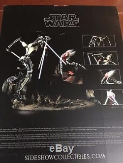 Sideshow Star Wars Faux Bronze Shaak Ti Vs General Grievous Diorama 07/25 - NEW