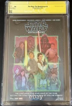 Star WarsThe Mandalorian #4 CGC9.8 TRIPLE SIGNED (R. BARNES, G. JEANTY & K. STORY)