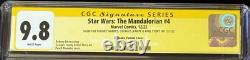 Star WarsThe Mandalorian #4 CGC9.8 TRIPLE SIGNED (R. BARNES, G. JEANTY & K. STORY)