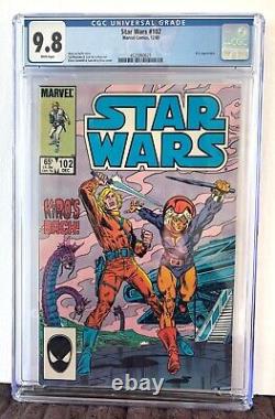Star Wars #102, CGC 9.8, White Pages, Kiro app, December 1985