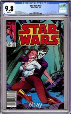 Star Wars #103 Cgc 9.8 White Pages Newsstand Upc Variant Hard To Find 1986