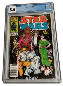 Star Wars #107 CGC 8.5 NEWSSTAND Low Print Comic and Last Issue Marvel