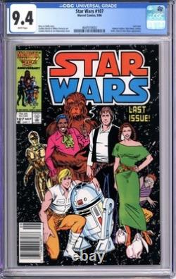 Star Wars #107 CGC 9.4 NM white pages newsstand Marvel comics 4647018002