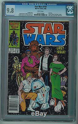 Star Wars #107 Cgc 9.8 Last Issue White Pages Copper Age