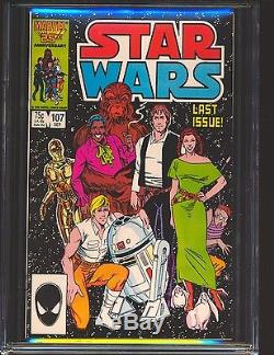 Star Wars # 107 Last Issue low distribution CGC 9.8 WHITE Pgs
