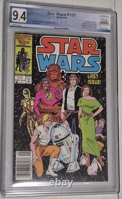 Star Wars #107 NOT CGC PGX GRADED 9.4 Newsstand Edition Last Issue