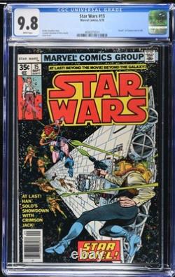 Star Wars #15 CGC 9.8 Death of Crimson Jack & Jolli Classic Marvel Comic