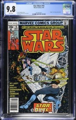Star Wars #15 CGC Graded 9.8 White Pages Marvel Comics 9/78