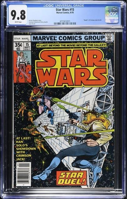 Star Wars #15 Cgc Graded 9.8 White Pages Marvel Comics 9/78