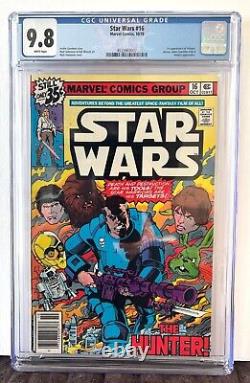 Star Wars #16, CGC 9.8, White Pages, Newsstand, 1st app. Valance, Oct.'78