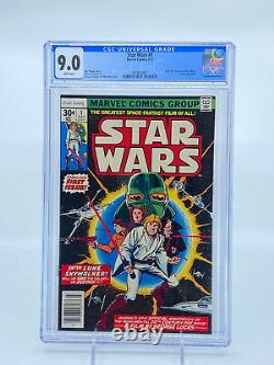 Star Wars (1977) #1 CGC 9.0 White Pages 1st Luke Skywalker Darth Vader C3PO R2D2