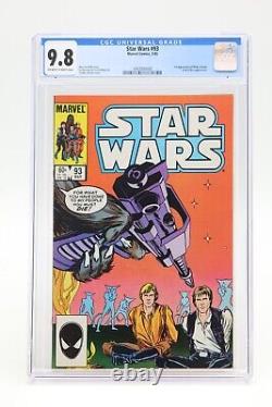 Star Wars (1977) #93 CGC 9.8 Blue Label White Pages Luke Skywalker Han Solo Cov