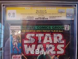 Star Wars 1977 Comic #1 Cgc 9.8 Ford+hamill+fisher+daniels+mayhew+prowse+baker