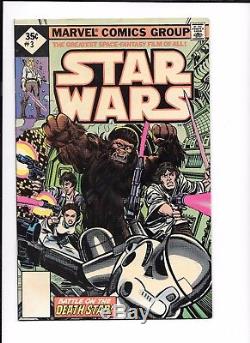 Star Wars 1977 Marvel Lot #1 1st print, #1 2nd print, #2 2nd p, #3 1st p, #3 2nd