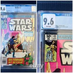 Star Wars (1981) # 43 (CGC 9.6 WP) Empire Strikes Back part 5 Newsstand