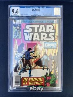 Star Wars (1981) # 43 (CGC 9.6 WP) Empire Strikes Back part 5 Newsstand