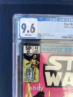 Star Wars (1981) # 43 (CGC 9.6 WP) Empire Strikes Back part 5 Newsstand