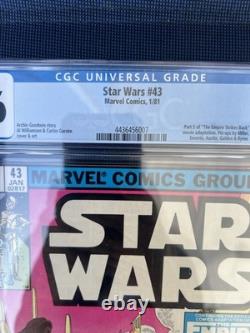 Star Wars (1981) # 43 (CGC 9.6 WP) Empire Strikes Back part 5 Newsstand
