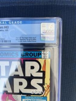 Star Wars (1981) # 43 (CGC 9.6 WP) Empire Strikes Back part 5 Newsstand