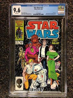 Star Wars (1986) #107 Cgc 9.6 Nm+ Rare Last Marvel Issue Whilce Portacio Art