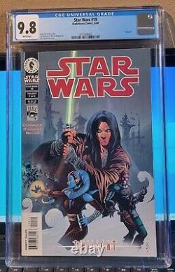 Star Wars #19 (Dark Horse 2000) 1st Quinlan Vos Cover CGC 9.8 NM/MT Kenobi