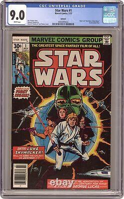 Star Wars 1REP Newsstand with UPC Variant Reprint CGC 9.0 1977 4094495022