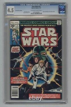 Star Wars #1 1977 35 Cent Test Price Variant 1st Darth Vader & Luke CGC 4.5